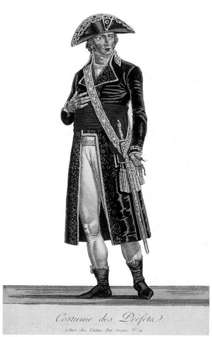 Costume de préfet, 1800. Bibliothèque municipale de Rouen