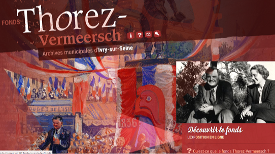 Page d'accueil du site Thorez-Vermeersch