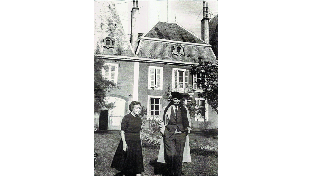 Illustration, Joseph Peyré et sa soeur dans le jardin de la maison familiale