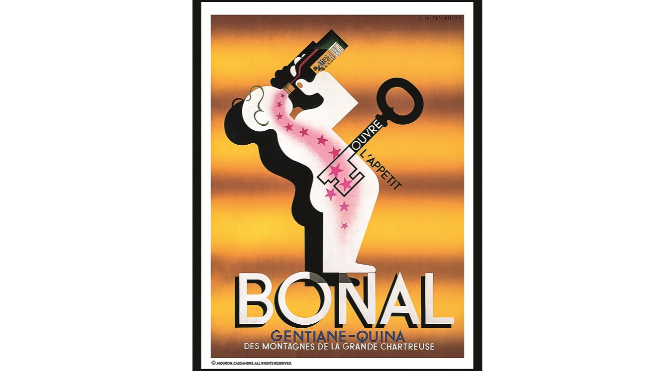 Illustration, publicité pour l'apéritif Bonal