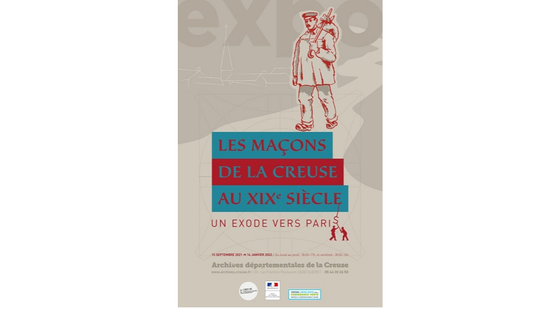 « Les maçons de la Creuse au XIXe siècle, un exode vers Paris », une exposition des Archives de la Creuse
