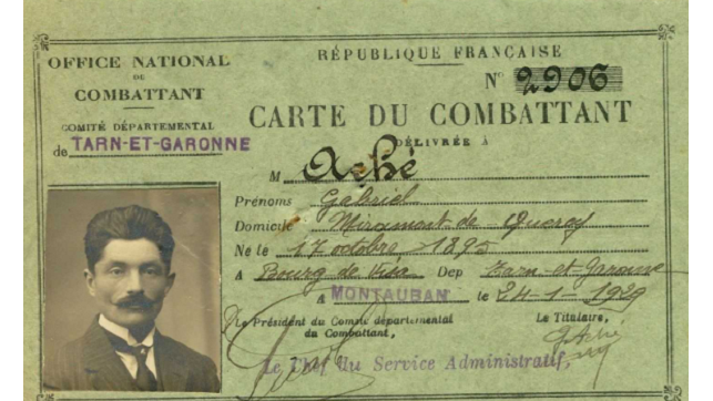 Mise en ligne des cartes du combattants de 1914-1918 par les Archives du  Tarn-et-Garonne (FranceArchives)