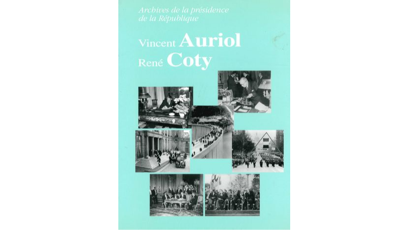 Archives de la présidence de la République. Vincent Auriol, René Coty