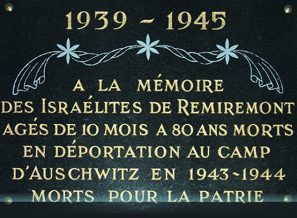 Les Juifs de Remiremont