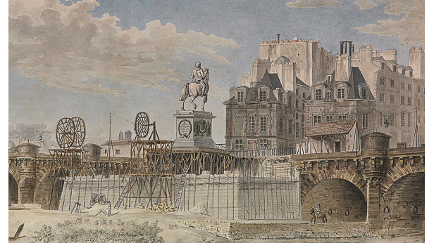 Rétablissement de la statue d’Henri IV sur le Pont-Neuf