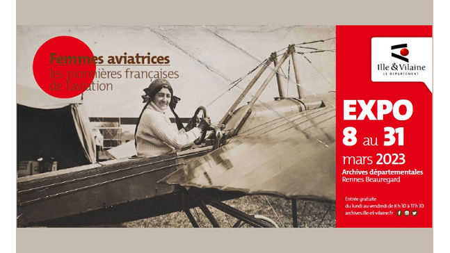 "Femmes aviatrices. Les pionnières françaises", une nouvelle exposition des Archives d'Ille-et-Vilaine