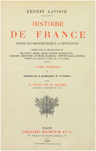 Parution du tome premier de l'Histoire de France d'Ernest Lavisse : Le Tableau de la géographie de la France par Paul Vidal de la Blache