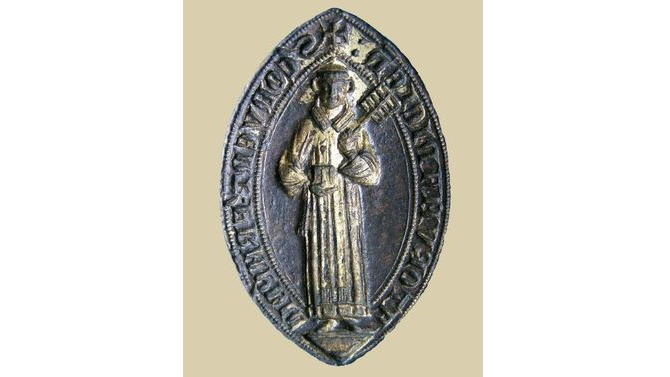 Matrice du sceau du couvent Saint-Laurent des dominicains du Puy-en-Velay