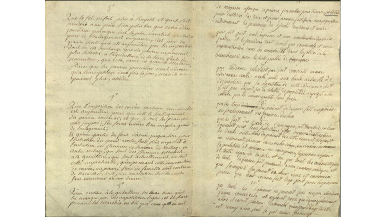 Mise en ligne des cahiers de doléances de 1789 par les Archives de l'Aisne