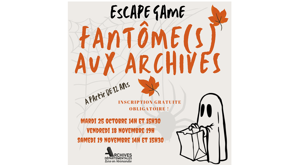 "Fantôme(s) aux Archives", un premier escape game pour les Archives de l'Eure