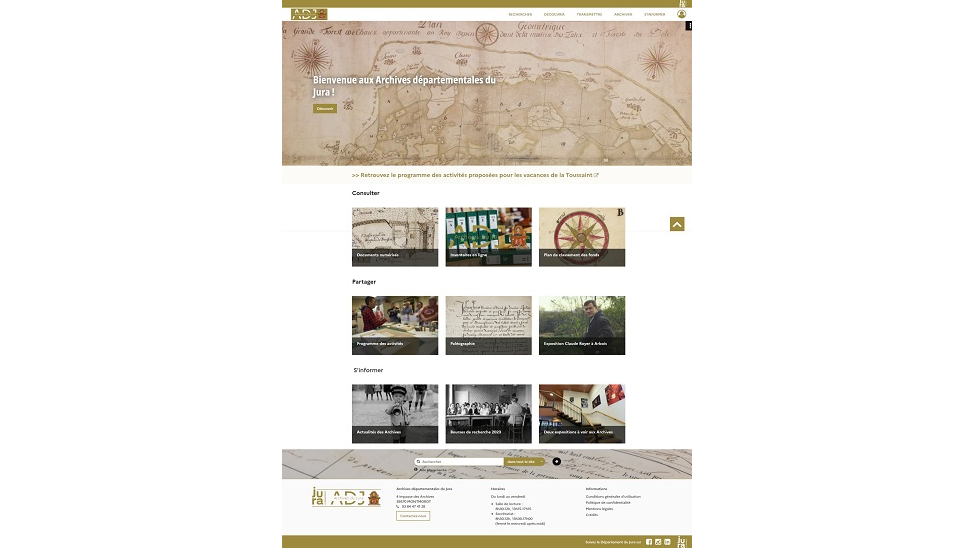 Les Archives du Jura lancent leur nouveau site web