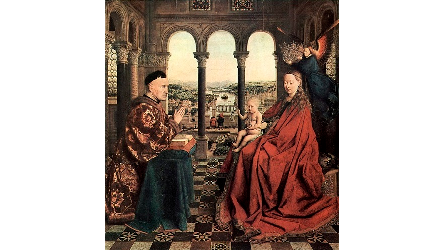 La Vierge du chevalier Rolin par van Eyck