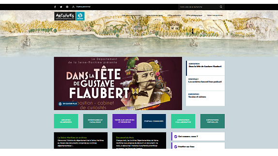 Un nouveau site web pour les Archives de la Seine-Maritime