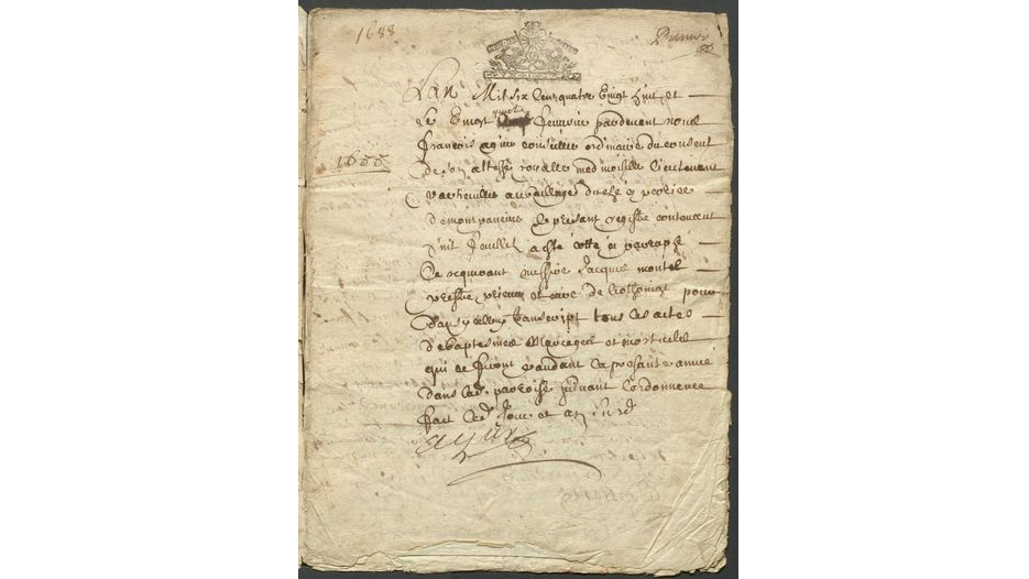 

Registre des actes de baptêmes, mariages et sépultures de Léotoing, 1669-17...